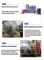 Granulateur de plastique industriel, équipement automatique de pelletisation du plastique, machine de granulation pour le traitement des déchets plastiques