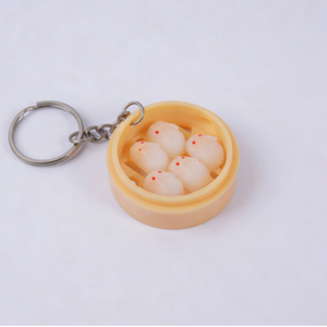 Chaveiros de PVC com Comida Simulada no Atacado, <span class=keywords><strong>Mini</strong></span> Chaveiros Divertidos de PVC com Comida Simulada, Acessórios Decorativos para Pendurar em Mochilas - Product Image 2
