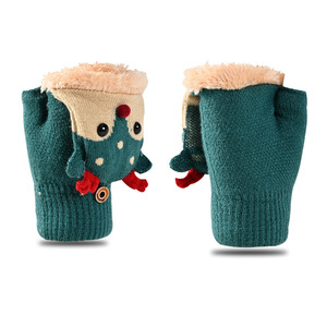 Guanti Flip stile coreano autunno/inverno natale Fawn Flip simpatici studenti dei cartoni animati che scrivono guanti Flip caldi a prova di freddo - Product Image 6