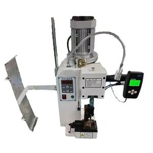 Machine de sertissage de fil de borne de sertissage à double tête entièrement automatique détecteur de condition de sertissage moniteur de force de sertissage - Product Image 1