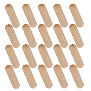 6Mm 8Mm 10Mm Houten Plug Pin Staven Hout Gedroogd Gecanneleerd Gemakkelijker Inbrengen Rechte Gegroefde Pennen Voor Meubeldeur