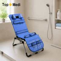 Chaise de bain antibactérienne pour paralysie cérébrale Cadre léger en aluminium/PP, 1-16 ans
