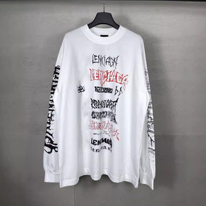 <span class=keywords><strong>Paris</strong></span> B House Version Authentique SS24 Coton Classique Logo en Ruban Édition Limitée Effet Vieilli Coupe Ample Unisexe Manches Longues - Product Image 4