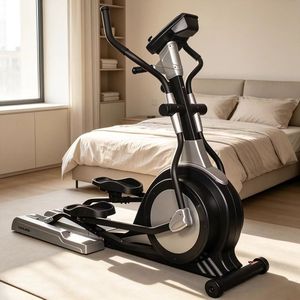 Mini-elliptique compact à résistance magnétique, écran silencieux avec boutons, vélo d'exercice domestique pour appartement - Product Image 5