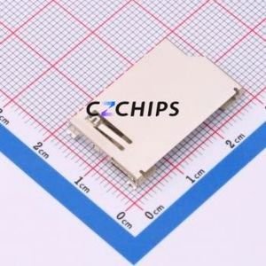 SD-500 SD Card / Memory Card Connector SMD Connector Plug-In Type Standard SD Card Card Holder 2.9mm - Product Image 1