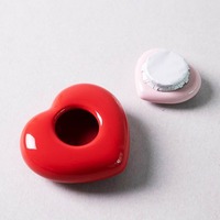 Guci keramik hati kenang-kenangan hewan peliharaan kotak memori untuk abu gigi & bulu dengan desain Cinta Abadi Keramik guci hewan peliharaan