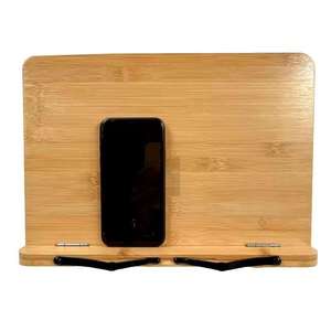 Organisateur de bureau moderne avec serre-livres en bambou et porte-livres en bois pour support de lecture de livres de <span class=keywords><strong>cuisine</strong></span> - Product Image 4