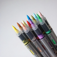 Fournisseur d'usine, stylos marqueurs à pointe souple en acrylique, non toxiques, lavables, faible odeur, marqueurs d'art graffiti colorés