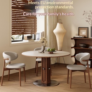 Pháp phong cách cổ điển tre gấp bàn ăn 2025 mô hình mới có thể mở rộng bảng đá chuyển đổi phong cách Mỹ sử dụng nhà nhỏ - Product Image 5