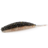 LUTAC 51mm/0.75g Universal New Softworm Leurre de pêche Grub Needle TPE Floating UV Luminous Color Crucian Carp
