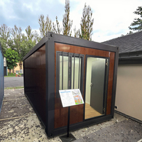 Maison préfabriquée en conteneur pliable en acier 20 pieds paquet plat modulaire installation rapide pour immeuble de bureaux et hôtel