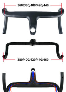 Manillar de Bicicleta AIRWOLF Ligero de Fibra de Carbono Completa, Integrado, 28.6MM, UD Mate, Tipo Drop Bar, <span class=keywords><strong>Accesorios</strong></span> para Bicicleta de Carretera y <span class=keywords><strong>Gravel</strong></span> - Product Image 6