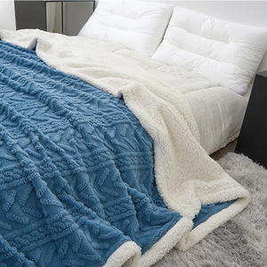 Manta de Coral Fleece Jielaimei de 1.5x2m, Gruesa, de Color Sólido, Suave, para Cama, Sofá o Siesta, con Función Antiestática - Product Image 5