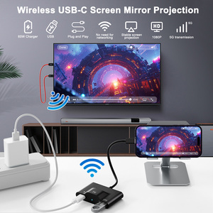 Không Dây <span class=keywords><strong>HDMI</strong></span> máy phát và máy thu USB-C <span class=keywords><strong>HDMI</strong></span> không dây Extender HDTV truyền cho <span class=keywords><strong>TV</strong></span> streaming USB C <span class=keywords><strong>HDMI</strong></span> Transmitter - Product Image 2