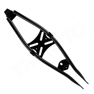 Sangle de renforcement supérieure du cadre arrière YHMOTO pour Simson S50 S51 S70, revêtement poudré noir - Product Image 6