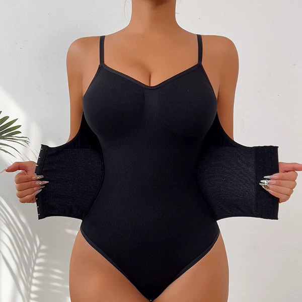 Postpartum Shapewear Bodysuit (Z699314): back view showing seat coverage and shaping construction