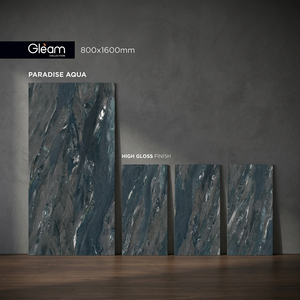 Azulejos de porcelana pulida Aqua High Gloss de 800x1600 mm para pisos y paredes, diseño de lujo con apariencia de mármol de 80x160 cm - Product Image 1