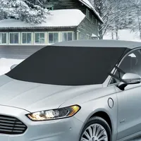 Capa de neve para vidro de carro, tampa colorida para neve e logotipo para pára-brisa