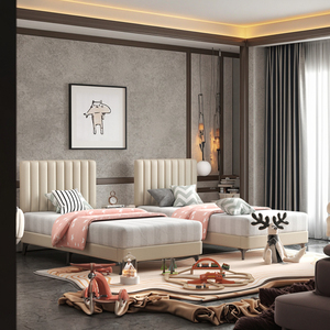 <span class=keywords><strong>Muebles</strong></span> de dormitorio modernos, juego de cama, doble, tamaño Queen, King, tapizado de cuero, cartón, Panel de madera, <span class=keywords><strong>muebles</strong></span> de <span class=keywords><strong>Hotel</strong></span>, 3 años - Product Image 3