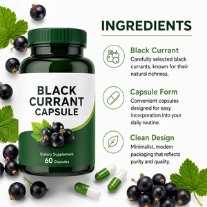 Wholesale Adult Supplements PMS <b>Menopause</b> Fatty Acid Blueberry Black Currant Juice Extract Capsules Immune Support Energy - Product Image 3