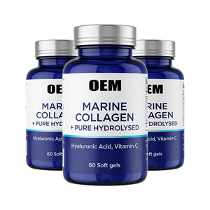 Collagène marin hydrolysé pur OEM 1000 mg, capsules molles, 60 unités, anti-âge, soutien de la peau et des articulations, complément alimentaire - Product Image 3