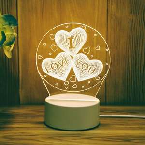 Lampe LED 3D pour chambre d'enfant avec télécommande - 16 couleurs, cadeau personnalisé pour anniversaire/Noël/Halloween - Product Image 3