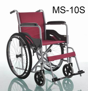 Fauteuil roulant manuel ultraléger en acier (MS-10S) pliable - Product Image 1