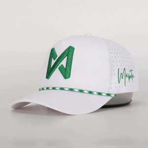 Gorra de Béisbol Deportiva Unisex Transpirable con Bordado de Perlas, Lazos en la Parte Trasera, Hebilla Metálica, Orificios Perforados, Impresión Puff, Tela Común - Product Image 2