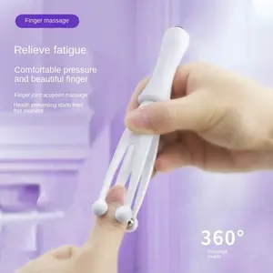 Aangepaste Draagbare Handmatige Handgewricht Vinger Massager Roller Mini Hand Massager Roller Voor Pijnverlichting