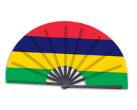 Éventail pliant en tissu 32 cm avec drapeaux du Mexique, du Maroc et de Malte, pour le sport, les fêtes et la décoration, avec drapeaux multinationaux