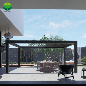 <span class=keywords><strong>Meilleur</strong></span> prix <span class=keywords><strong>pour</strong></span> une pergola en aluminium sur mesure, pare-soleil de terrasse, clôture en aluminium, pergola mobile rétractable, décorations de jardin - Product Image 4