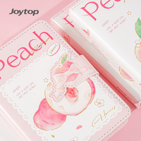 Joytop 101980 – Carnet spirale A6 format petit, collection Pêche, avec pages colorées – Papeterie mignonne en gros