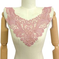 Accessoire de vêtement DIY : Col détachable, Corsage, Bordure de col, Col en dentelle soluble dans l'eau, Bordure en polyester, Faux col ajouré