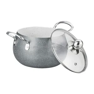 High quality hot-selling non-stick coated aluminum pot set high temperature resistant manufacturers direct sales