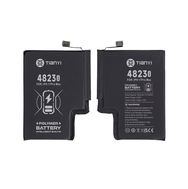 High Capacity Battery for iPhone 17 Pro Max, Full Safety Certifications, Stable Voltage, Bulk Supply OEM Custom Logo Repair