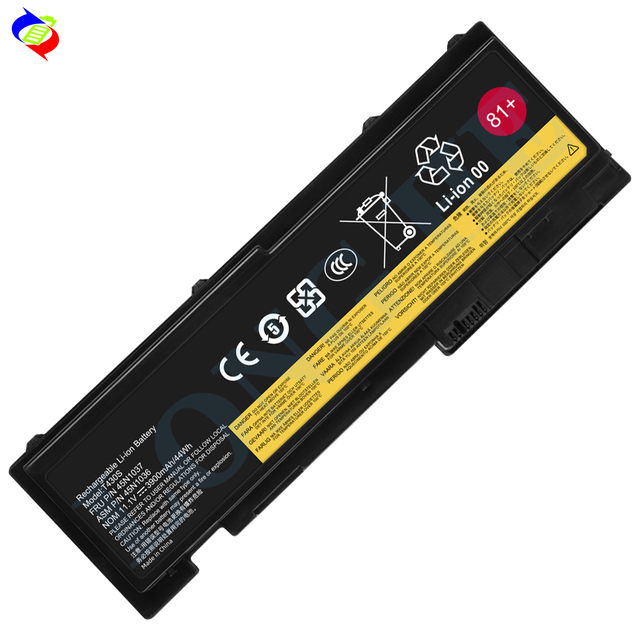 Replacement Laptop Battery 3900mah T430S for Lenovo ThinkPad T430s T400S 42T4847 45N1037 45N1036