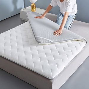 Colchón de espuma plegable de 3 plazas con tela 3D, base de cama autoperforante transpirable, cubierta de fibra de coco rígida EPE para niños, colchón de gel de aloe vera, 90x200 - Product Image 5