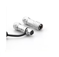 Weipu Prise aviation étanche Prise SF6 + douille à écrou arrière avec connecteur 2 cœurs 3 cœurs 4 cœurs 5 cœurs