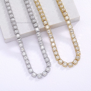 Reverse <b>Love</b> 6MM Cuban Ice Sugar Chain 5A Zircon Tennis Flip Cover Unisex Trendy Hip Hop Iron Bracelet Wholesale - Product Image 3