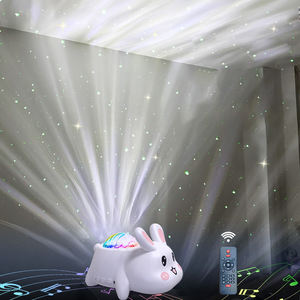 Projecteur de lumière nocturne intelligent en forme de lapin avec ciel étoilé, haut-parleur Bluetooth, projecteur d'étoiles de Noël avec télécommande - Product Image 4