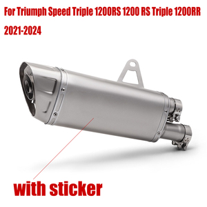 SLIP-ON Escape รถจักรยานยนต์ท่อไอเสียไอเสียท่อไอเสียสำหรับ <span class=keywords><strong>Triumph</strong></span> <span class=keywords><strong>Speed</strong></span> Triple 1200RS <span class=keywords><strong>1200</strong></span> <span class=keywords><strong>RS</strong></span> สาม1200RR 2021-2024 - Product Image 2
