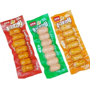 Vente en gros de mini-saucisses de poulet épicées instantanées, enrobées de saveur BBQ, collations décontractées, 42g, prêtes à servir - Product Image 4