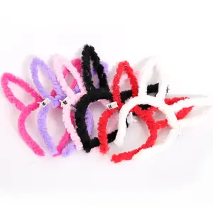 Halloween Colorful Lights Rabbit Ear Hair Accessories Colorful Lights Concert Luminous Rabbit Ear Headband