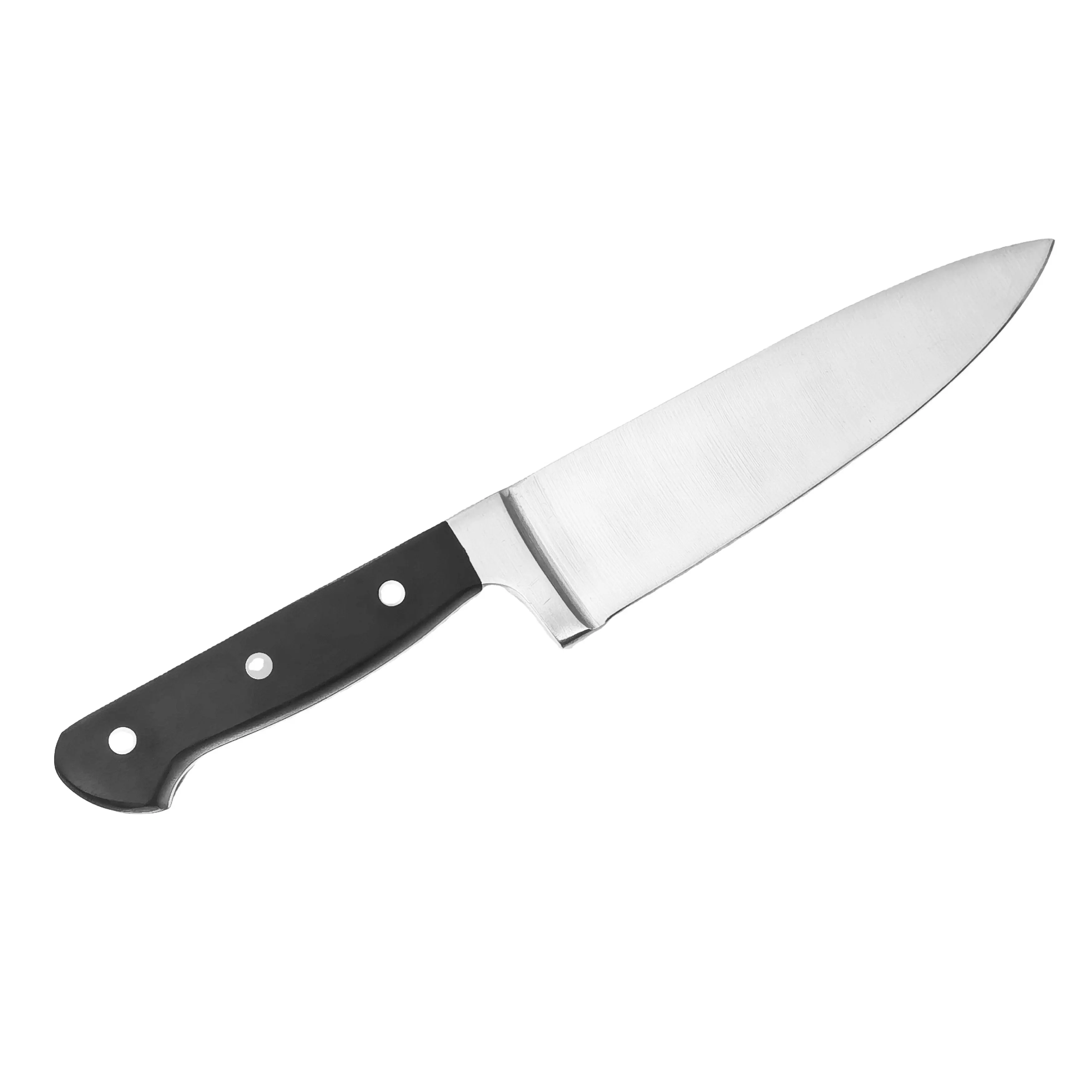 Yüksek kalite profesyonel 7 inç paslanmaz çelik dövme kolu mutfak şef bıçağı