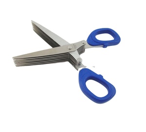 <span class=keywords><strong>Ciseaux</strong></span> de <span class=keywords><strong>cuisine</strong></span> en acier inoxydable à 5 <span class=keywords><strong>lames</strong></span> pour herbes aromatiques - Product Image 1