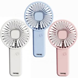 Ready Stock Usb Mini Rechargeable White Blue <b>Pink</b> Fan With Phone Holder - Product Image 1