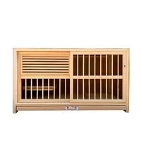 Grande Niche en Bois pour Pigeons 3-en-1 : Élevage, Mating et Cage de Course avec Perchoir, Construction en Bois Durable