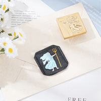 Timbre de sceau de cire de la mythologie grecque en relief 3D, logo personnalisable