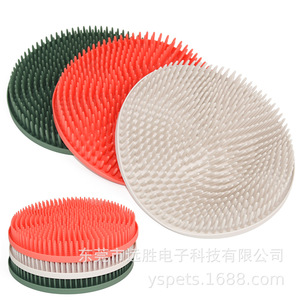 Oval Silicone Dog <b>Feeding</b> <b>Mat</b> Anti Choking Slow <b>Feeding</b> Pad For <b>Pets</b> 320x320x40mm - Product Image 4