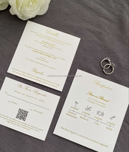 Tùy chỉnh sang trọng thực vật cắt laser lời mời đám cưới cá nhân có thể in tổ chức sự kiện Đảng trang trí cao giấy bìa in ấn - Product Image 3